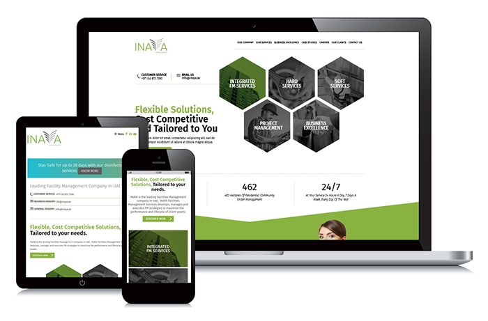 Inaya Facilities Management Website Design