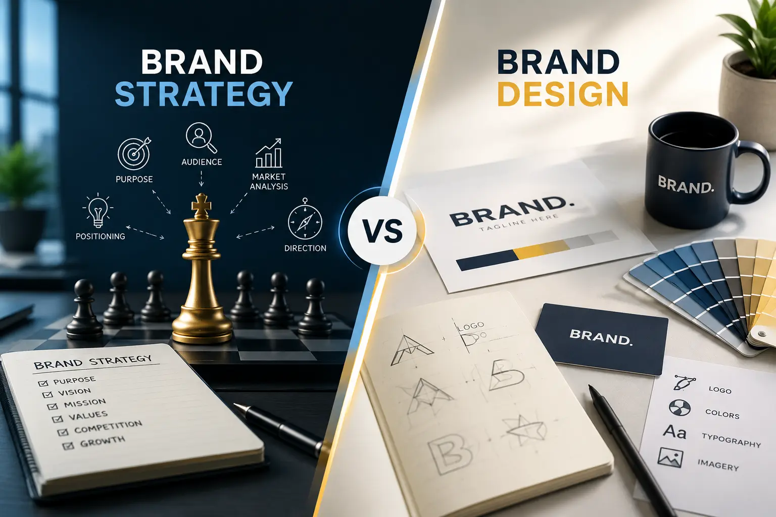 Brand Strategy vs Brand Design Brand Strategy vs Brand Design