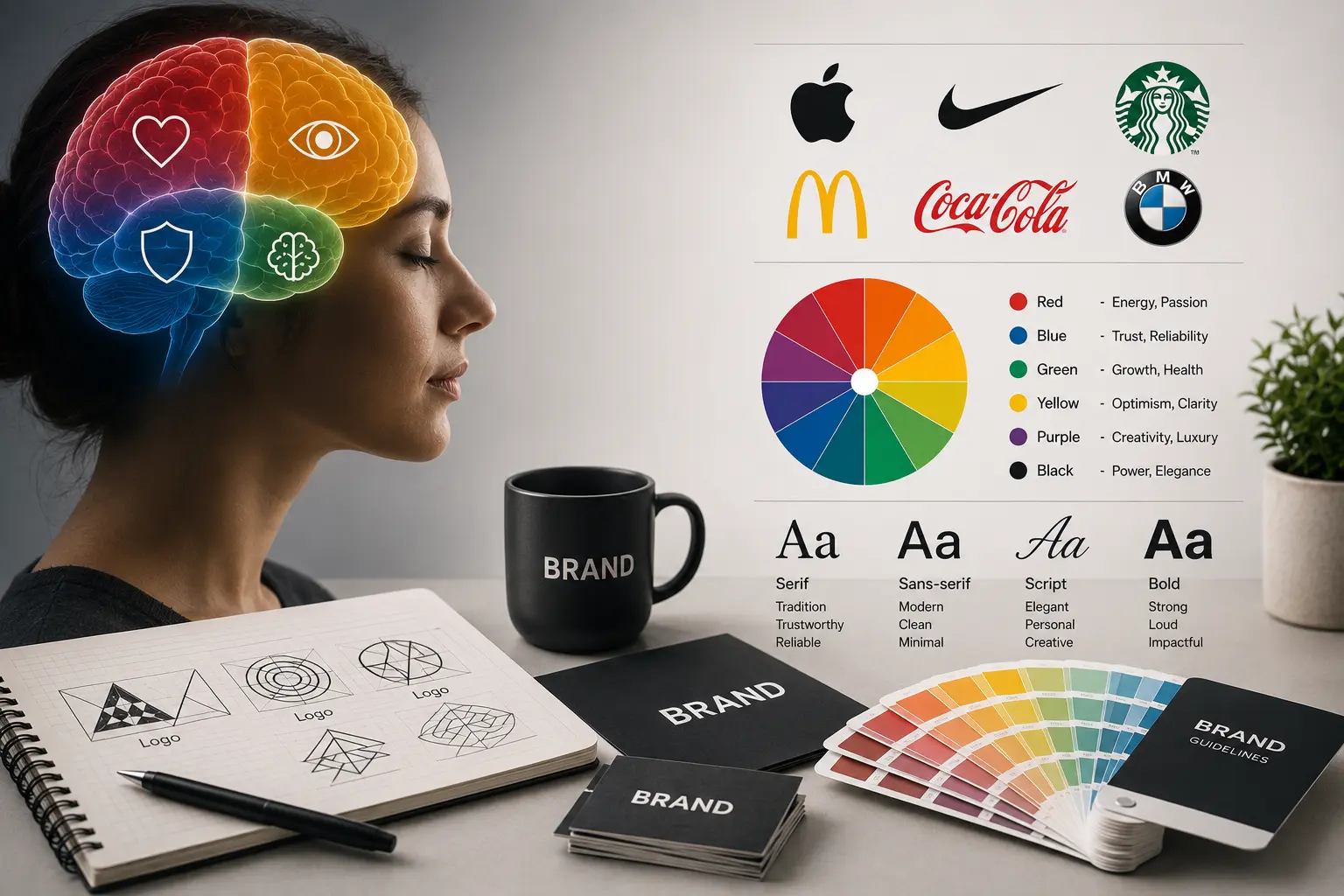 Psychology Behind Logos, Colors, and Typography in Branding Psychology Behind Logos, Colors, and Typography in Branding