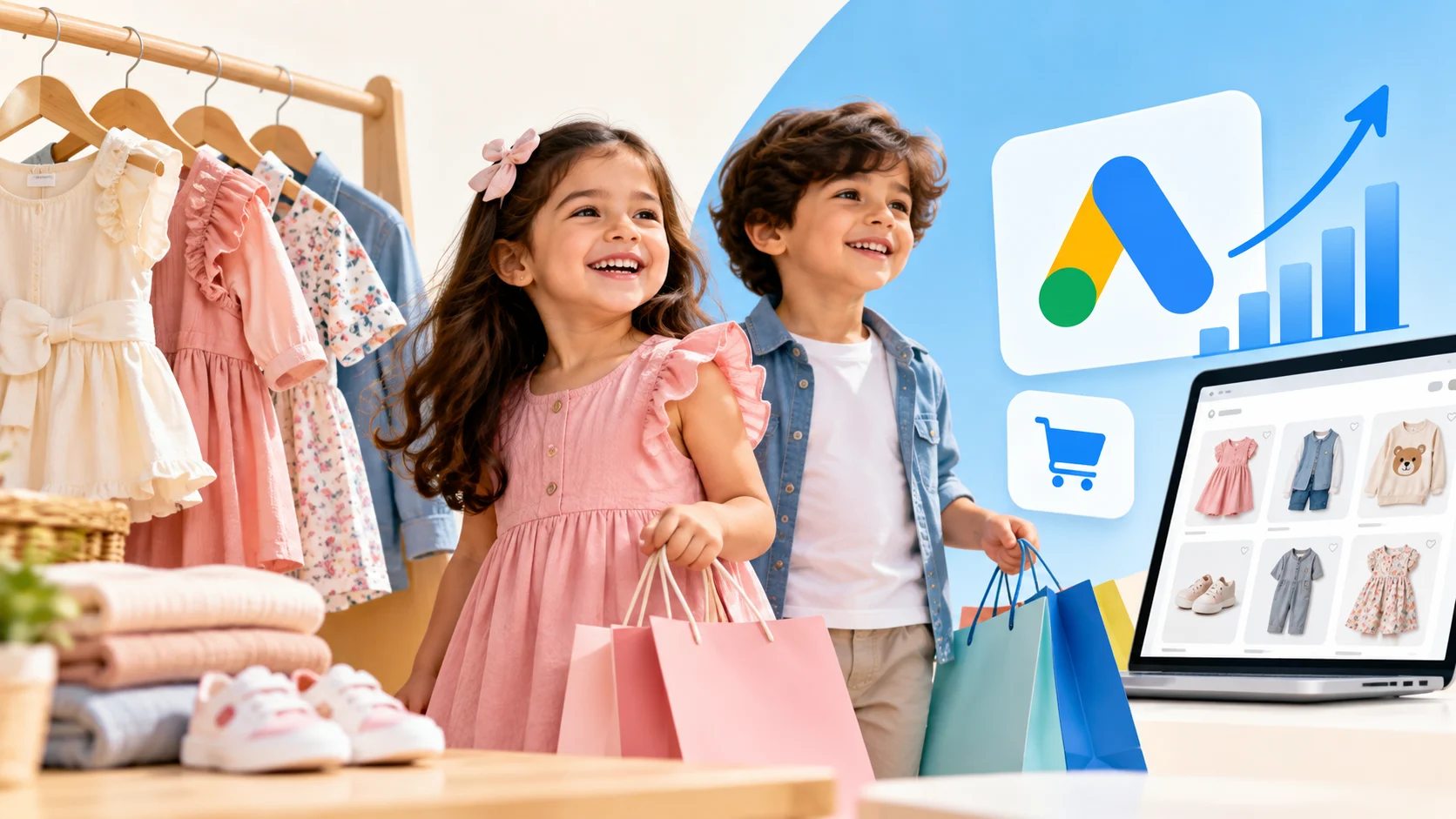 Kids Fashion Ecommerce Shopping Scene Kids Fashion Ecommerce Shopping Scene