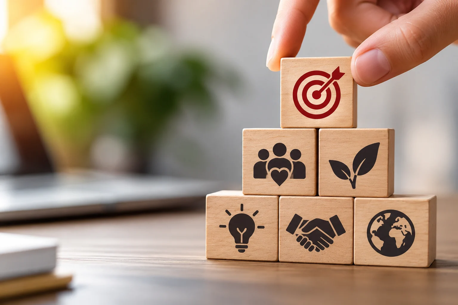 Strategic Growth Pyramid with Target Block Strategic Growth Pyramid with Target Block