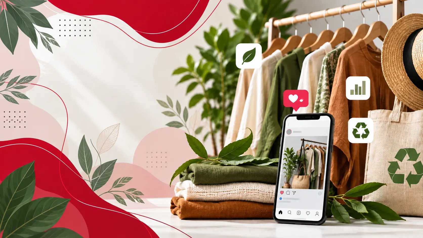 Sustainable Fashion Social Media Flat Lay Scaling Sustainable Fashion Brands: Why Eco-Fashion Enterprises Need Strategic Social Media Management